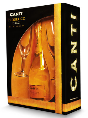 Canti Asti D.O.C.G. Millesimato Vin Petillant Doux Italien avec coffret  cadeau - 1 Bouteille x 75cl : : Epicerie